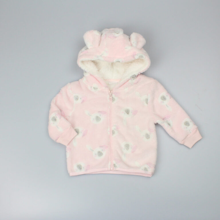 Baby Girls Plush Jacket Bunny