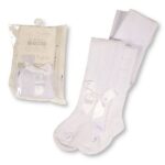 Baby Bow Tights White