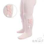 Baby Diamond Jacquard Tights Pink