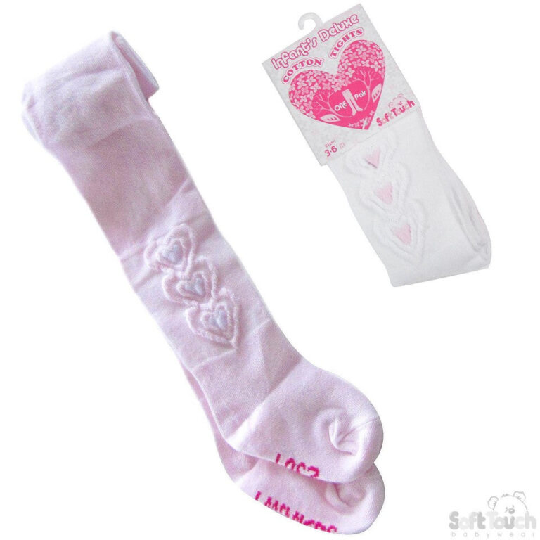 Baby Embossed Heart Tights
