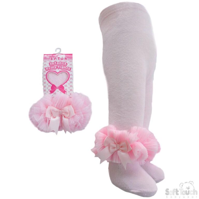 Baby Lace Gift Tights Pink