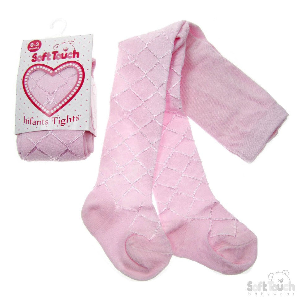 Baby Shiny Diamond Tights Pink