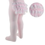 Baby Ribbed Tights Pink