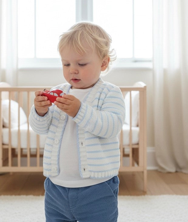 Jacob Cotton Cardigan White