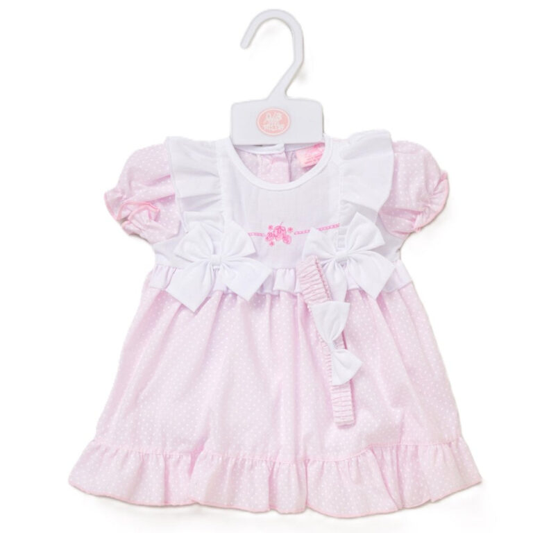 Baby Girls Bow Dress Set