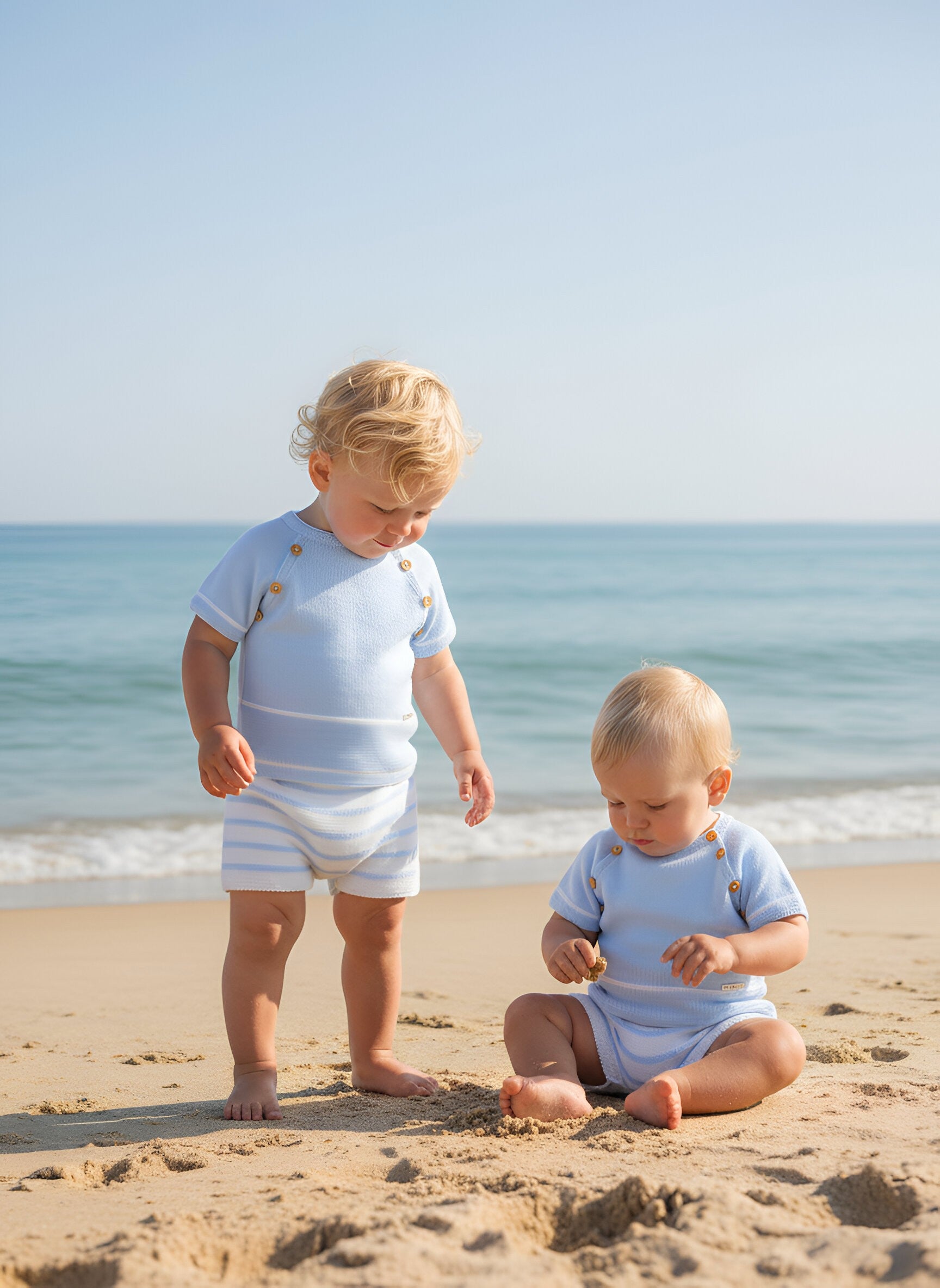 Casper Shorts Suit Blue