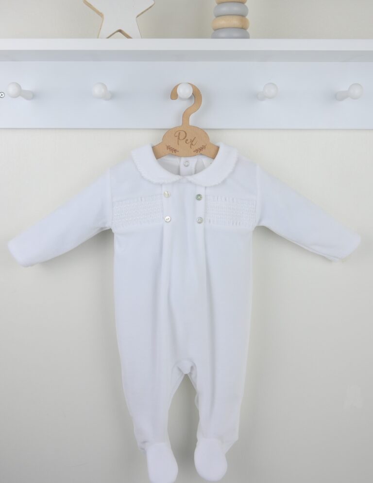 Heirloom Sleepsuit White