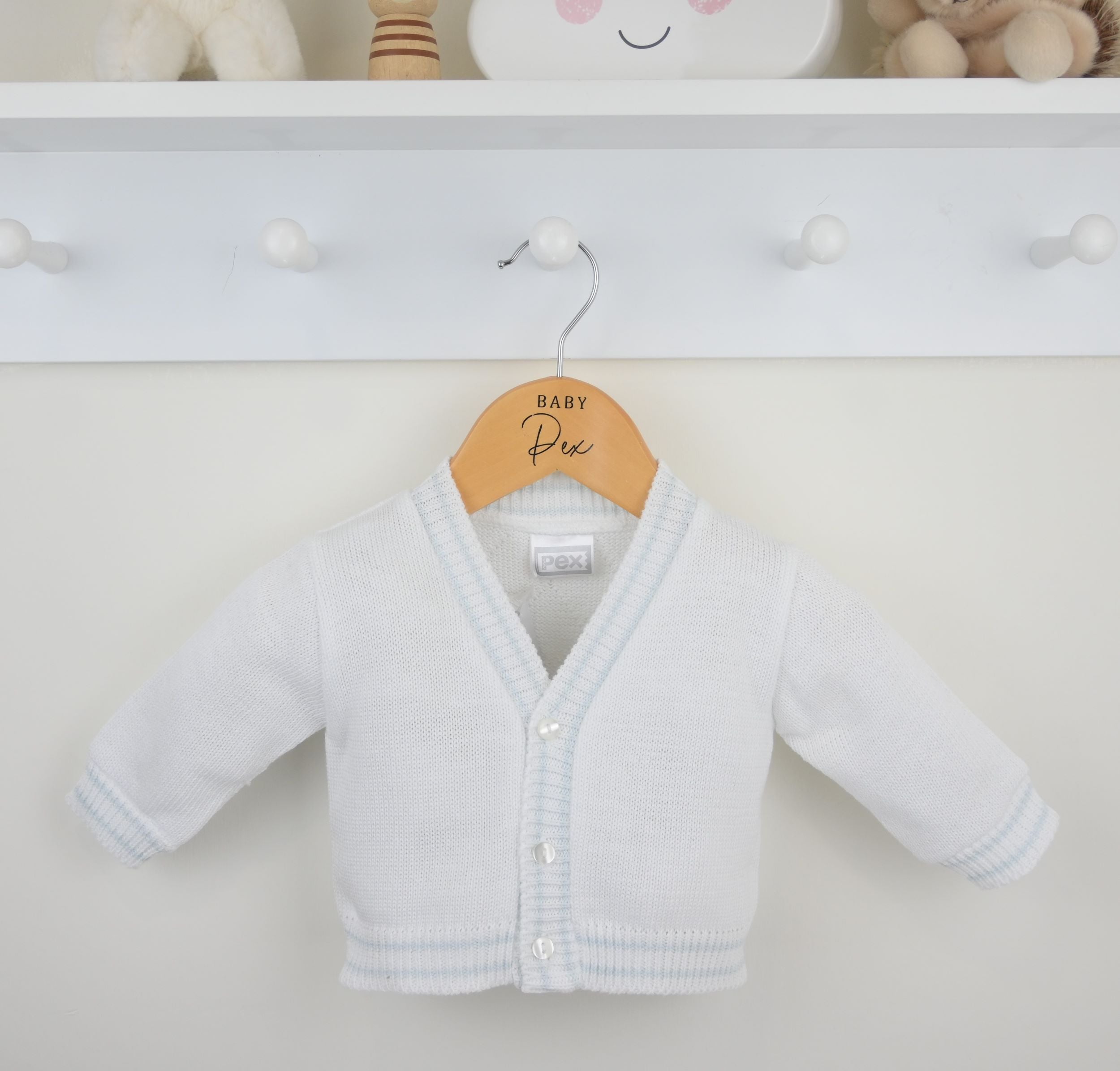 Liam Cotton Cardigan White