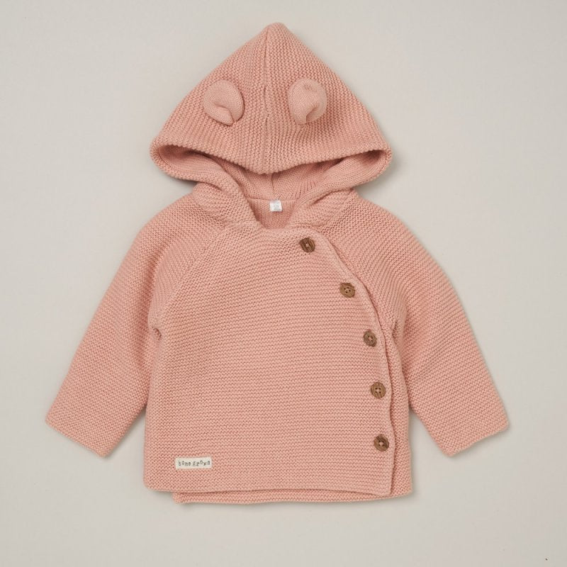 Baby Organic Knit Cardigan Pink
