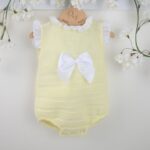 Enid Romper Lemon