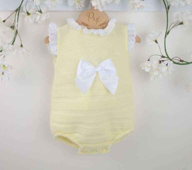 Enid Romper Lemon