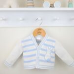 Boys Bunny Cardigan White/Blue