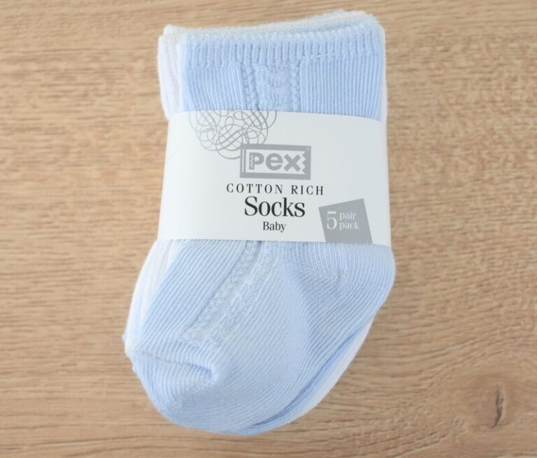 Baby Socks White/Blue