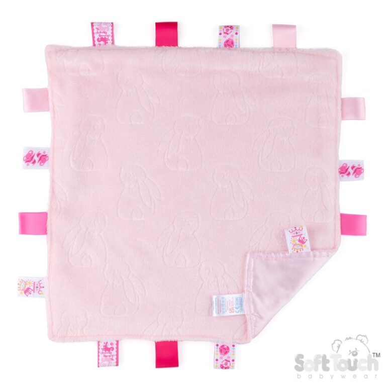 Embossed Taggie Comforter Pink