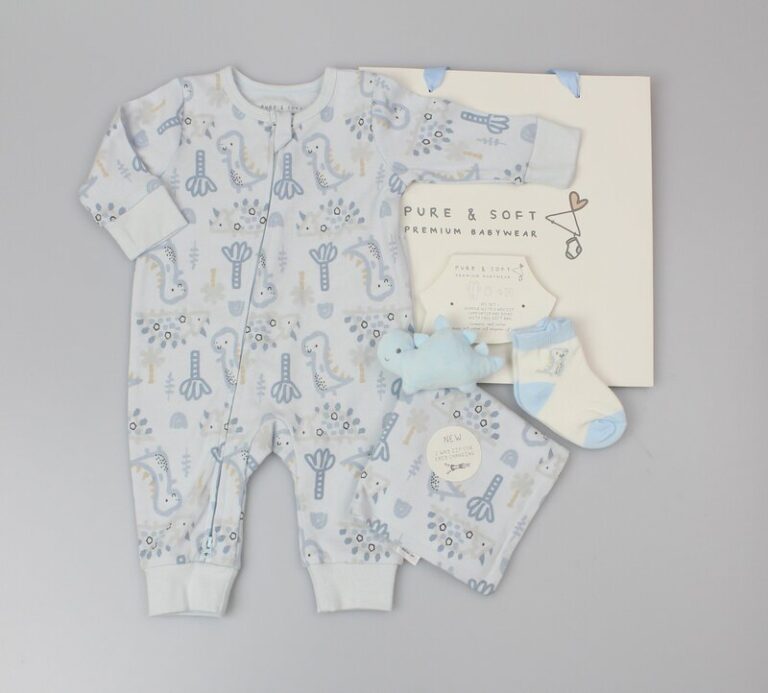 Baby Gift Set – Blue Dino