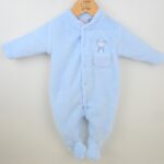 Fluffy Mouse Sleepsuit Blue (Sale)