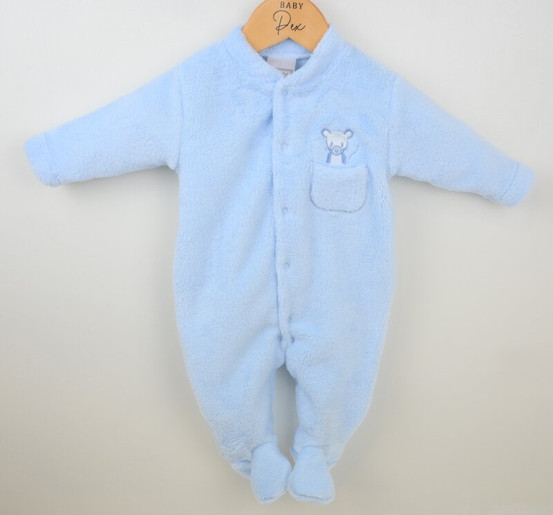 Fluffy Mouse Sleepsuit Blue (Sale)